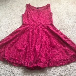 Pink lacy dress